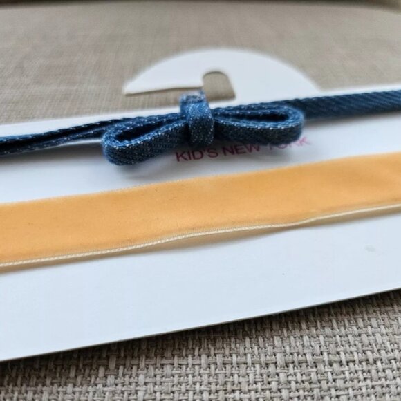 Cara Kids New York Choker Necklace Set of 2 Chokers Yellow and Blue Jewelry - Picture 2 of 12